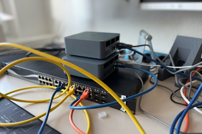  Verkabelung am D-Link Switch 