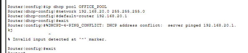 DHCP Pools auf dem Router DHCP Pools auf dem Router